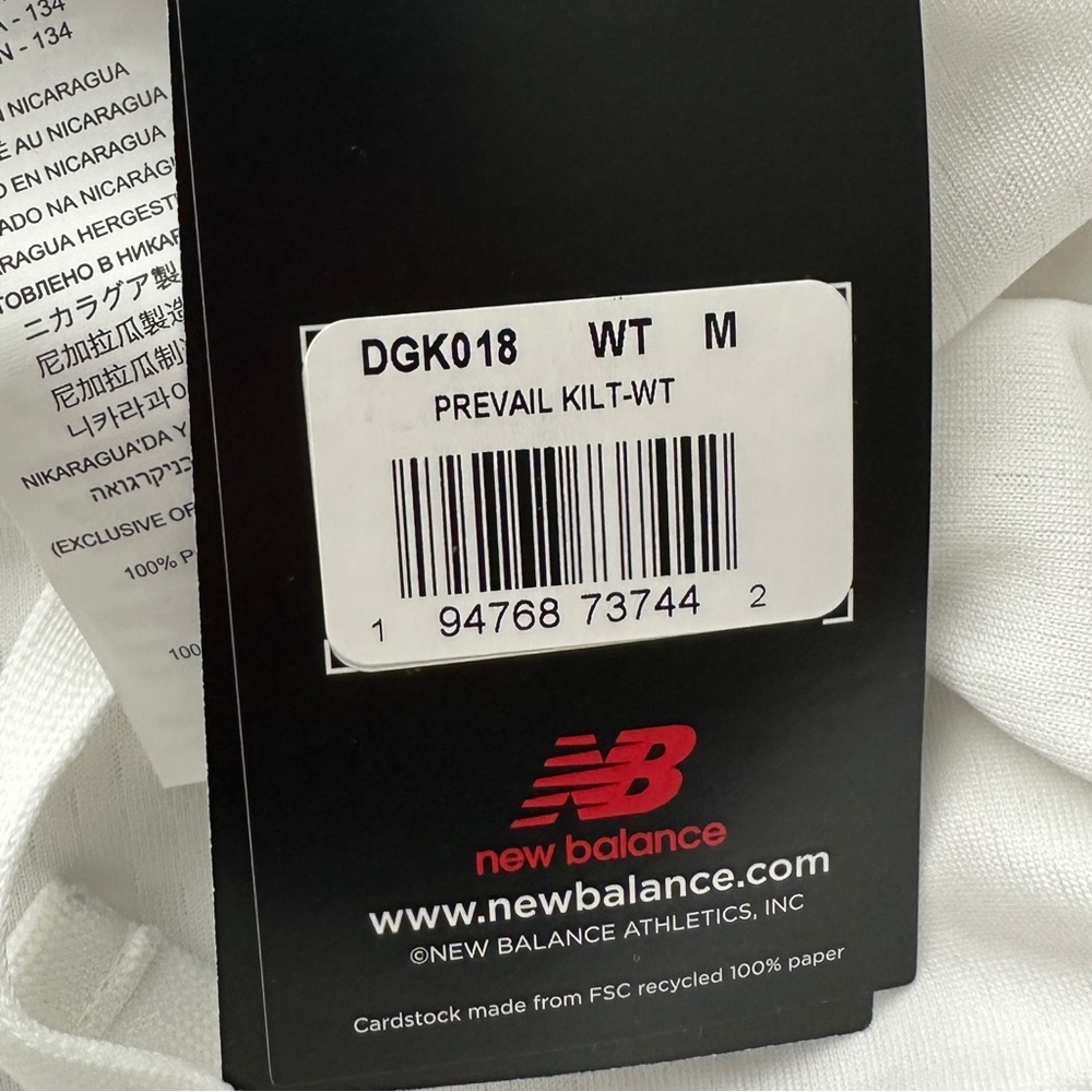 New Balance White Jersey Athletic Skirt Size M - Picture 10 of 11